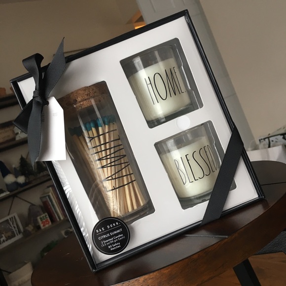 Rae Dunn Other - 🆕 Rae Dunn Candles & Matches Holiday Gift Set ❤️